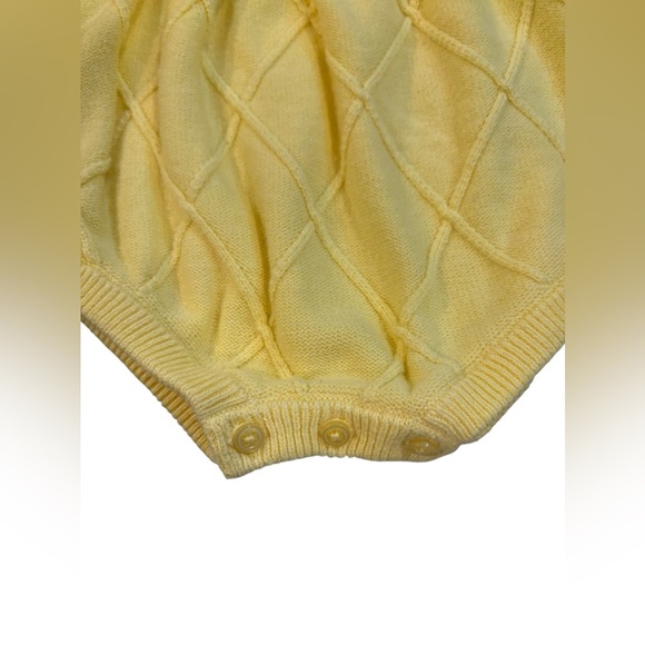 Baby Cable Knit Ruffle Collar Romper 12-18m - Picture 3 of 6